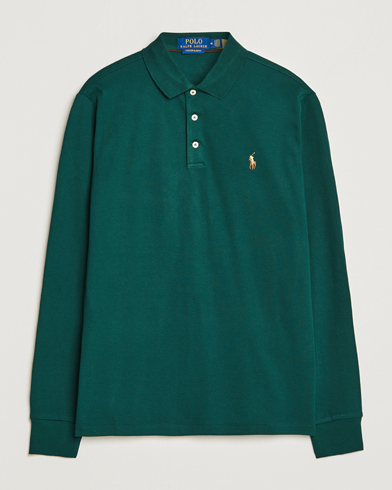 Herren |  | Polo Ralph Lauren | Luxury Pima Cotton Long Sleeve Polo Hunt Club Green