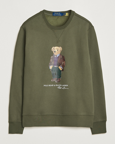 Herren |  | Polo Ralph Lauren | Printed Denim Bear Sweatshirt Expedition Olive