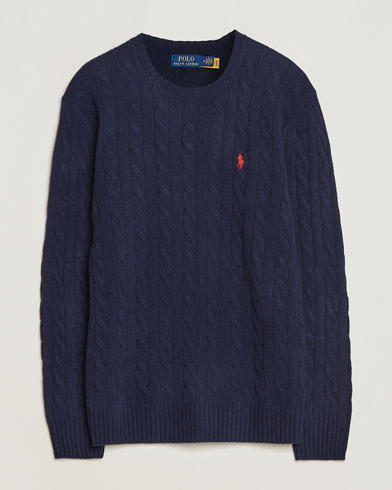 Herren |  | Polo Ralph Lauren | Wool/Cashmere Cable Sweater Hunter Navy