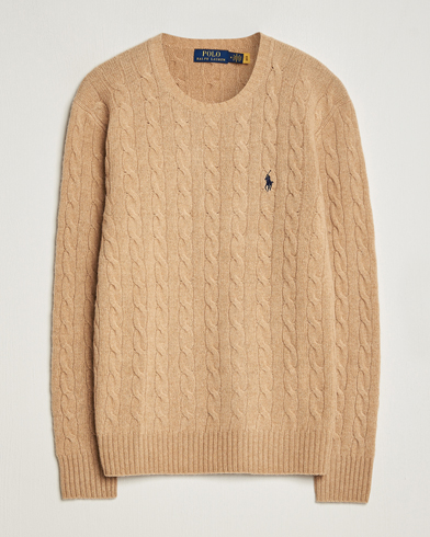 Herren |  | Polo Ralph Lauren | Wool/Cashmere Cable Sweater Camel Melange