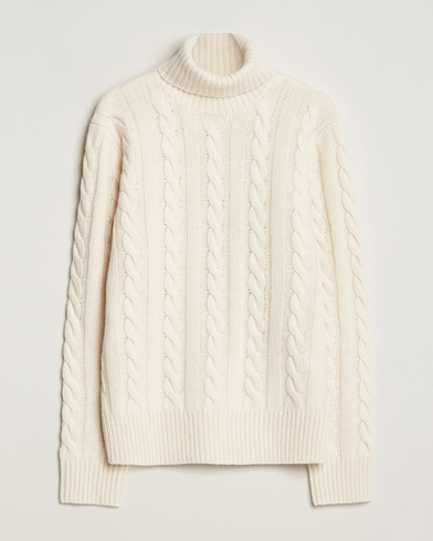 Herren |  | Polo Ralph Lauren | Wool Structured Knitted Sweater Andover Cream