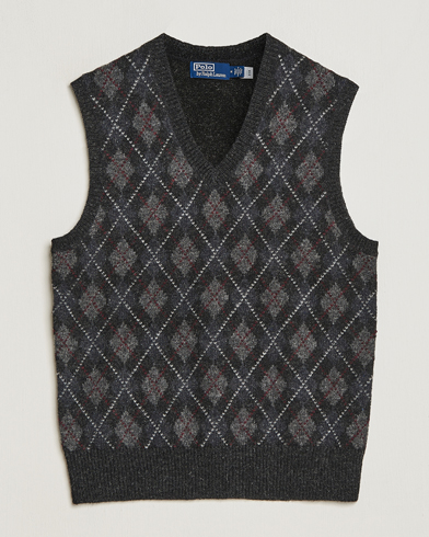 Herren | Pullunder | Polo Ralph Lauren | Wool Argyle Slipover Charcoal