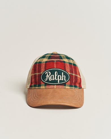 Herren | Sale accessoires | Polo Ralph Lauren | Flannel Ralph Cap Red/Black Multi