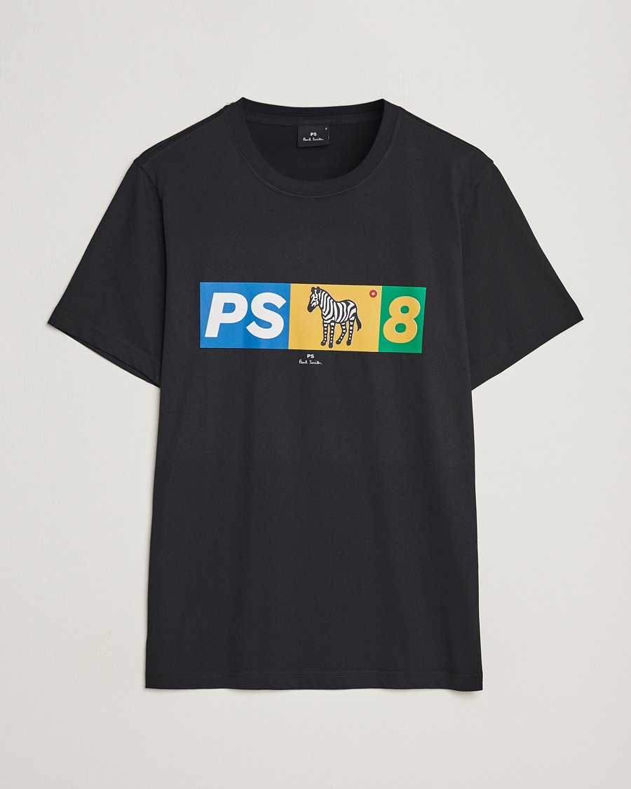 PS Paul Smith PS8 Zebra Crew Neck T-Shirt Black - Schwarz - T-shirt - Grösse: L