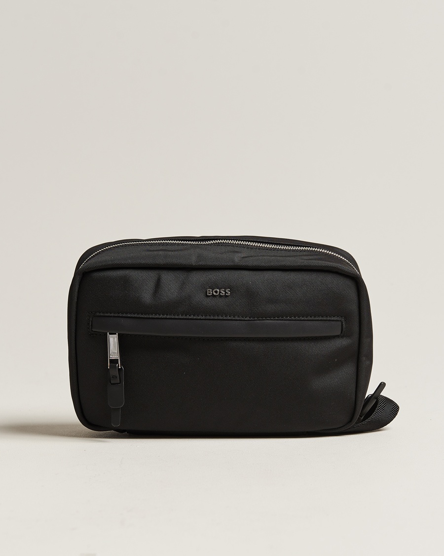 BOSS BLACK Highway Washbag Black – Schwarz