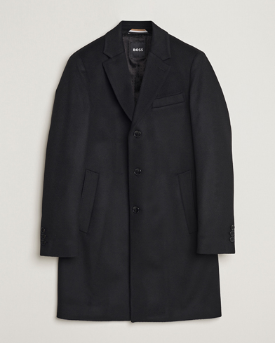 Herren |  | BOSS BLACK | Hyde Wool/Cashmere Coat Black