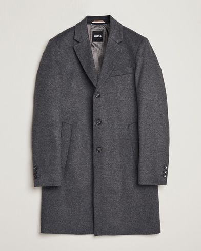 Herren | Mäntel | BOSS BLACK | Hyde Wool/Cashmere Coat Medium Grey