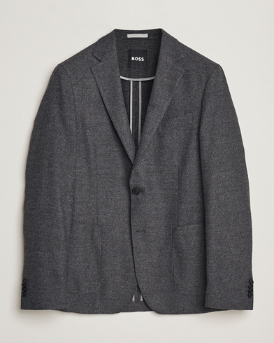 Herren |  | BOSS BLACK | Hanry Tech Flannel Blazer Dark Grey