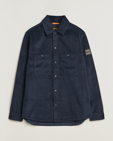 Herren | Hemden | BOSS ORANGE | Locky Overshirt Dark Blue
