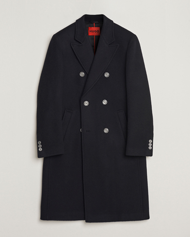 Herren |  | HUGO | Miroy Wool Double Breasted Coat Black