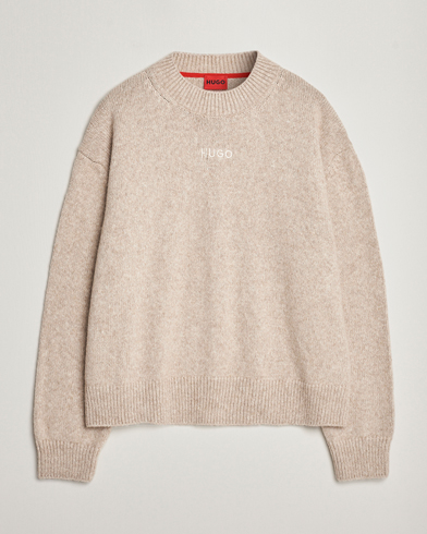 Herren |  | HUGO | Seese Knitted Sweater Light Beige