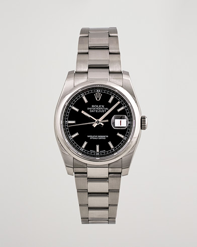 Herren | Pre-Owned & Vintage Watches | Rolex Pre-Owned | Datejust 116200 Oystert Perpetual Steel Black Steel Black