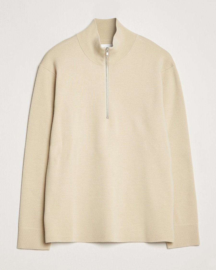  Harald Cotton/Modal Half Zip Ecru