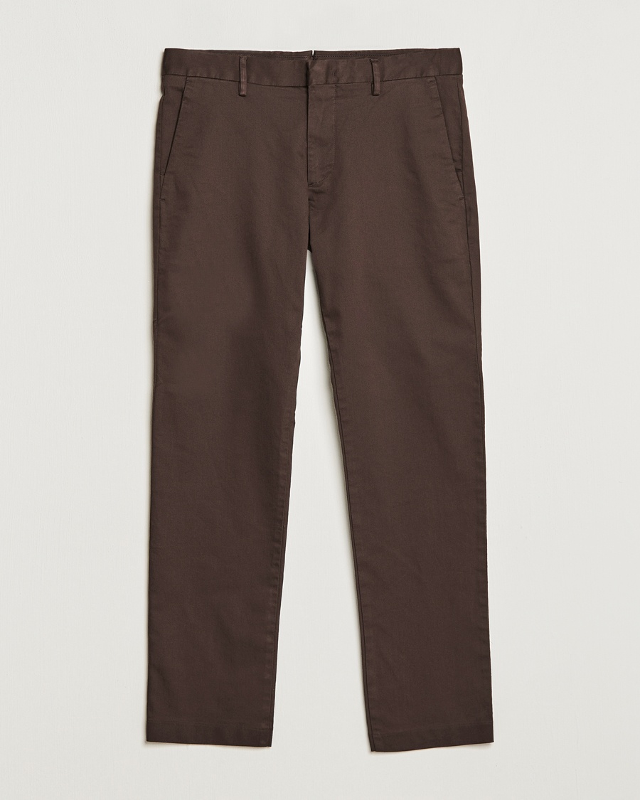 NN07 Theo Regular Fit Stretch Chinos Demitasse Brown - Braun - Chino - Grösse: W34L32