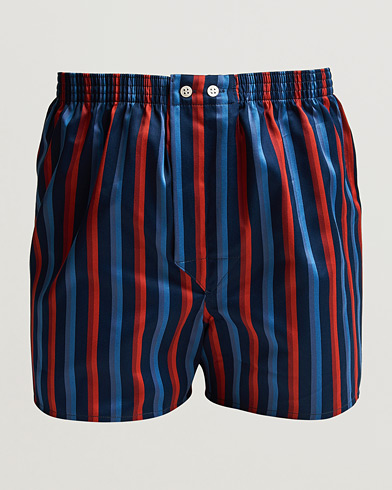 Herren | Derek Rose | Derek Rose | Classic Fit Striped Cotton Boxer Shorts Multi