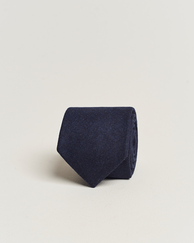 Herren |  | Amanda Christensen | Wool Flannel 8cm Tie Navy