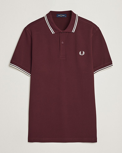 Herren |  | Fred Perry | Twin Tipped Polo Shirt Oxblood