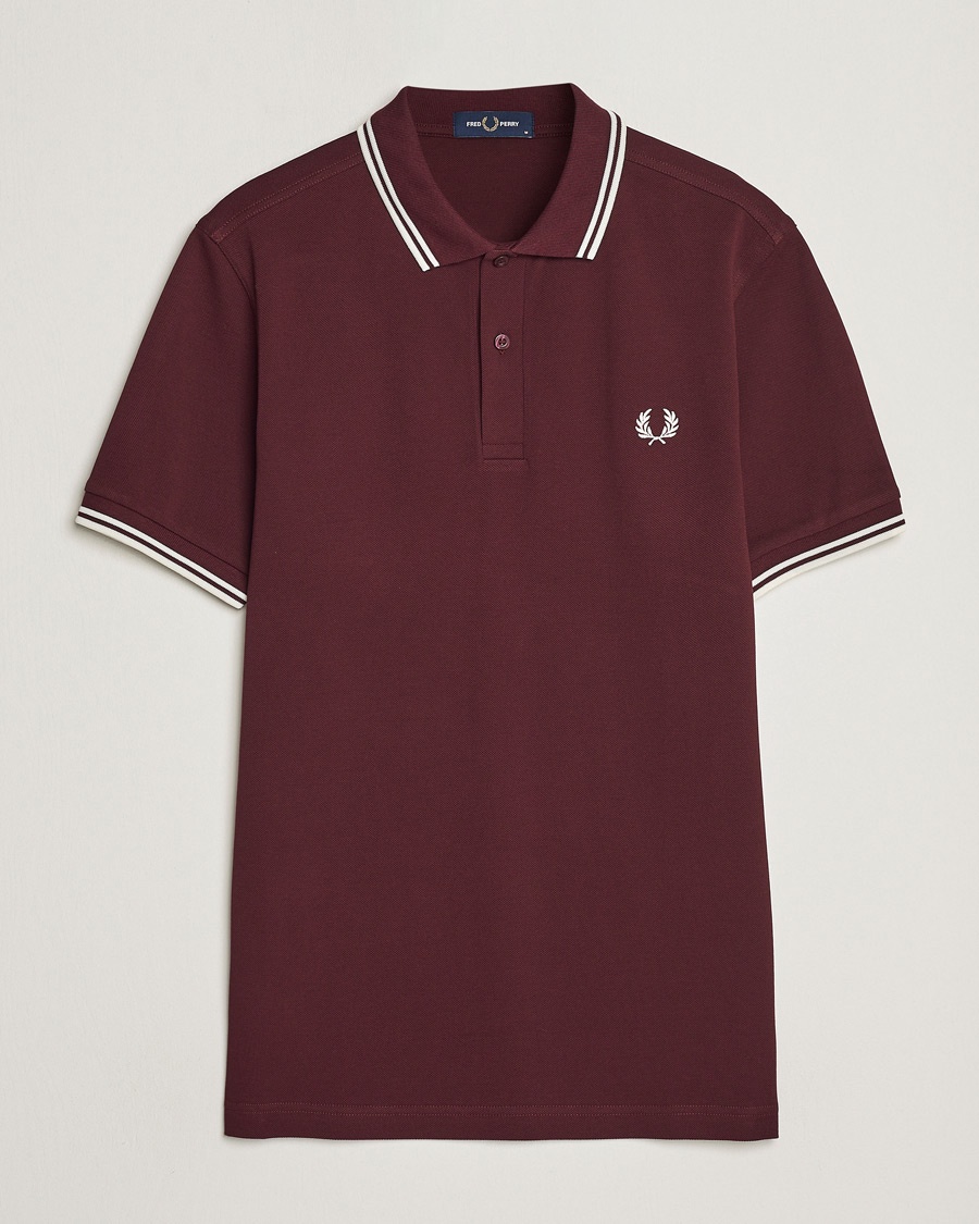 Fred Perry Twin Tipped Polo Shirt Oxblood – Rot