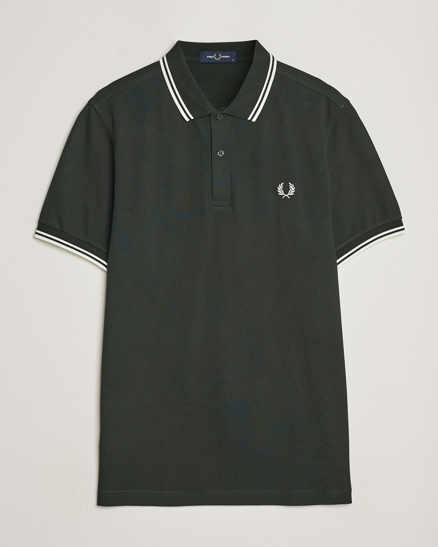Fred Perry Twin Tipped Polo Shirt Night Green – Grün