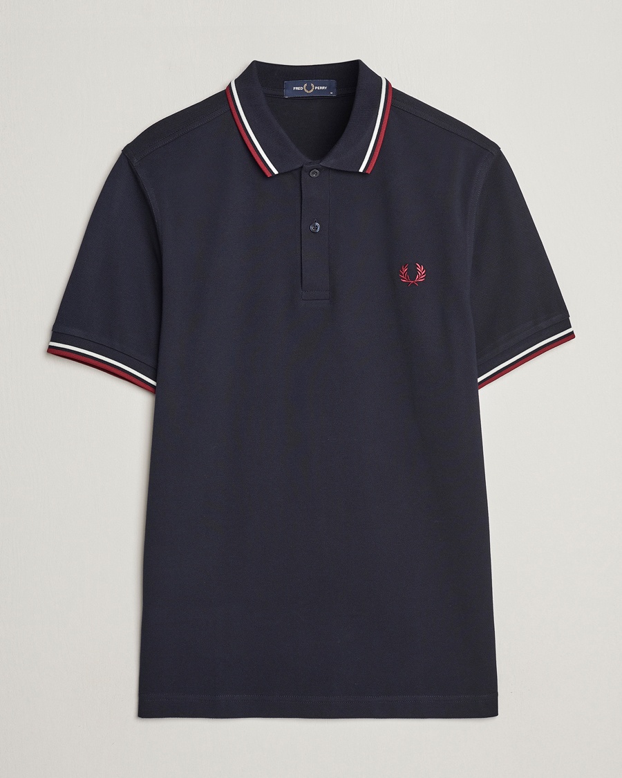 Fred Perry Twin Tipped Polo Shirt Navy – Blau