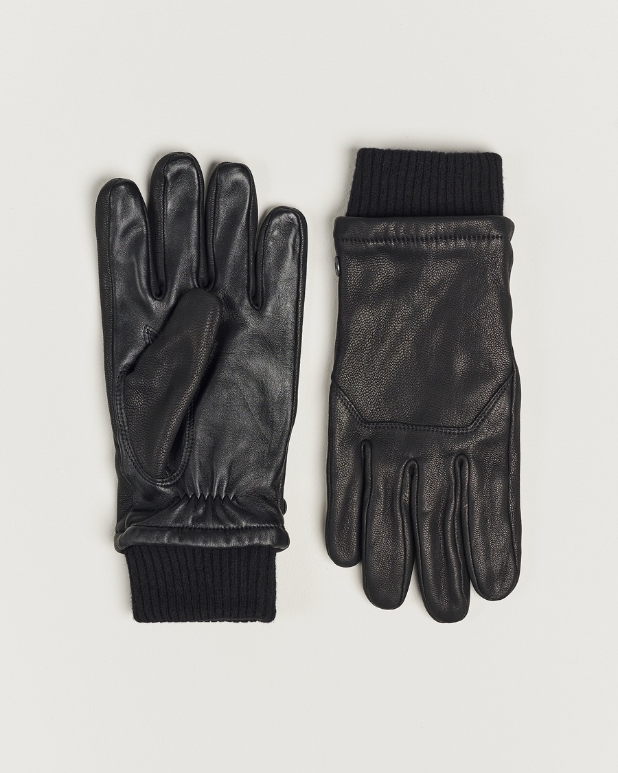 Armani leather gloves mens 2025