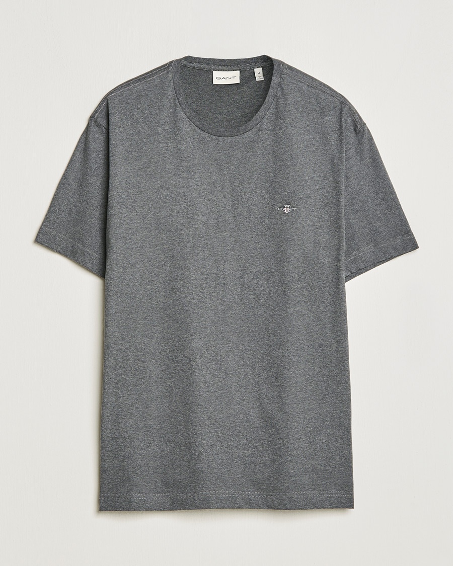 GANT The Original T-shirt Antracite Melange - Grau - T-shirt - Grösse: M