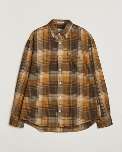 Herren |  | GANT | Relaxed Fit Heavy Flannel Checked Shirt Woody Brown