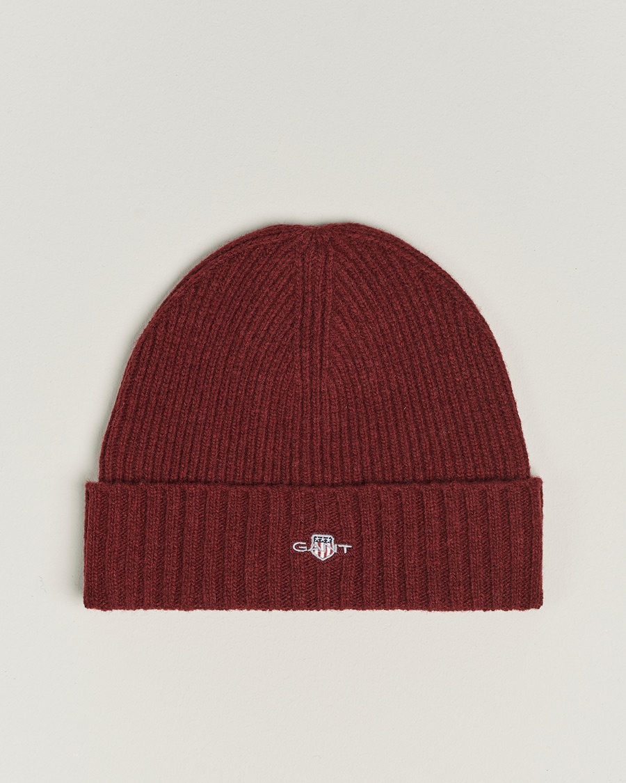 GANT Wool Lined Beanie Plumped Red
