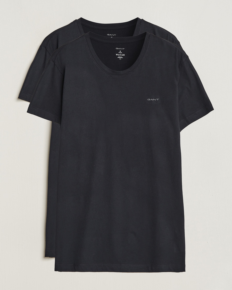 Herren | Multipack | GANT | 2-Pack Crew Neck T-Shirt Black