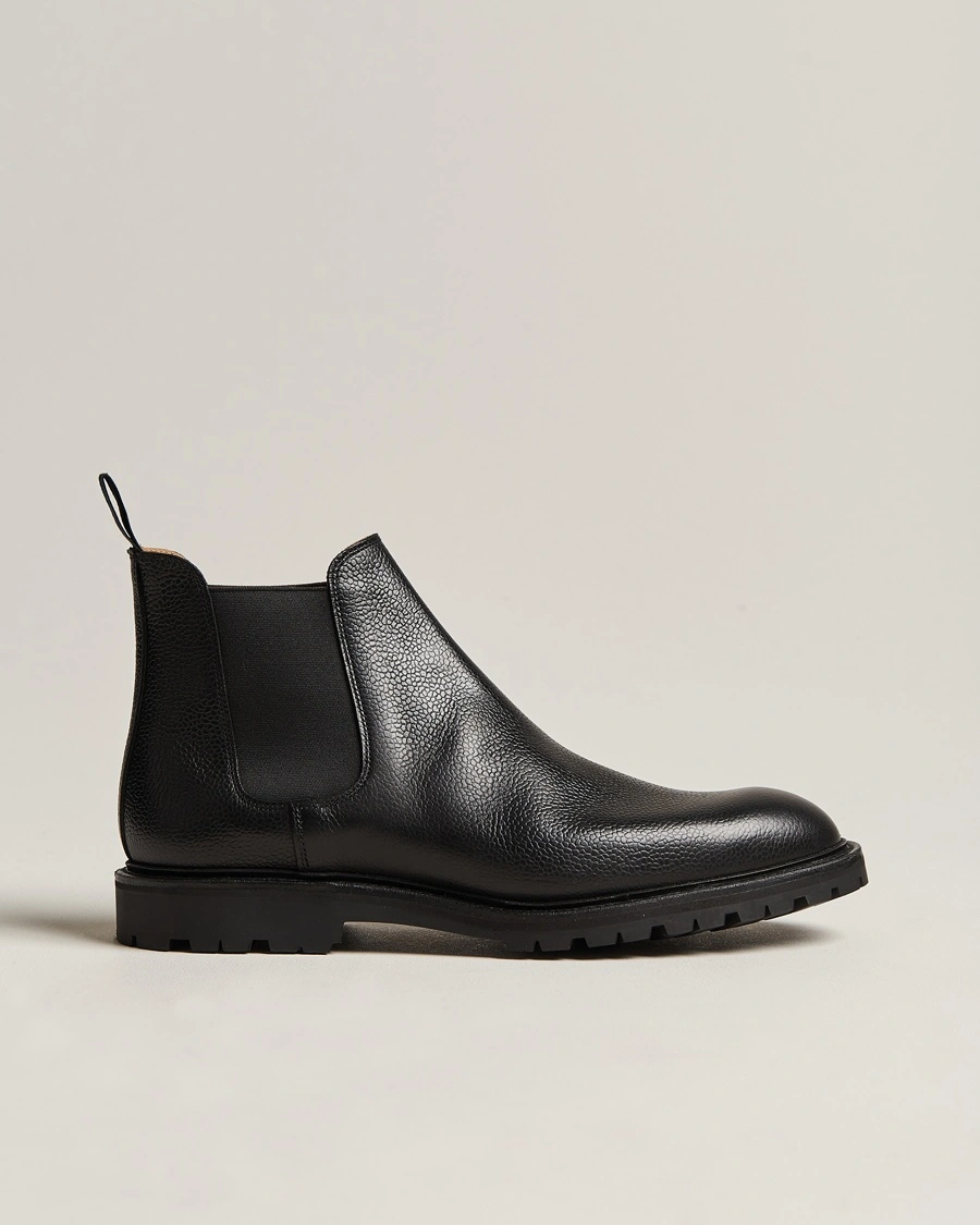 Herren | Crockett & Jones | Crockett & Jones | Chelsea 11 Black Calf Grained
