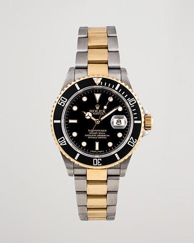 Herren | Pre-Owned & Vintage Watches | Rolex Pre-Owned | Submariner 16613 Oyster Perpetual Two Tone Black Steel Black