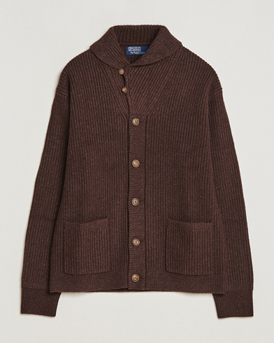 Herren |  | Polo Ralph Lauren | Wool Knitted Sweater Bear Brown Heather