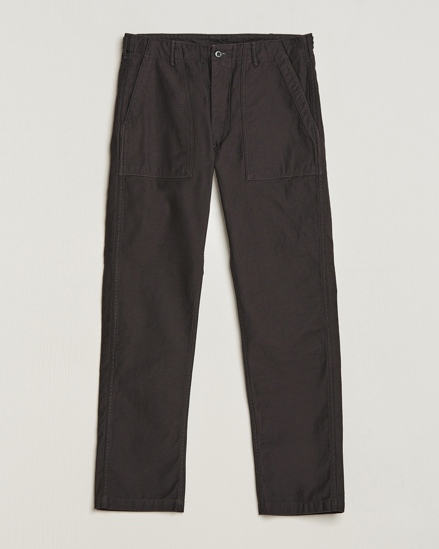 orSlow Slim Fit Original Sateen Fatigue Pants Black – Schwarz