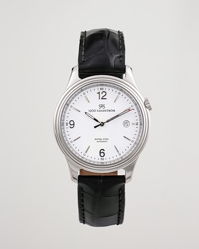 Herren | Pre-Owned & Vintage Watches | Sjöö Sandström Pre-Owned | Royal Steel Classic 41mm SS-1841-1 Steel White