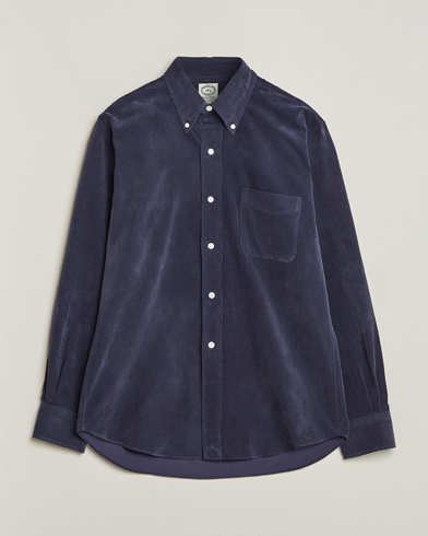 Herren |  | Kamakura Shirts | Vintage Ivy Japanese Corduroy Shirt Navy