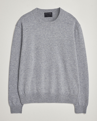 Herren |  | Filippa K | 93 Knitted Lambswool Crew Neck Sweater Grey Melange