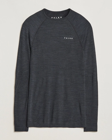 Herren |  | Falke Sport | Falke Long Sleeve Wool Tech Shirt Black
