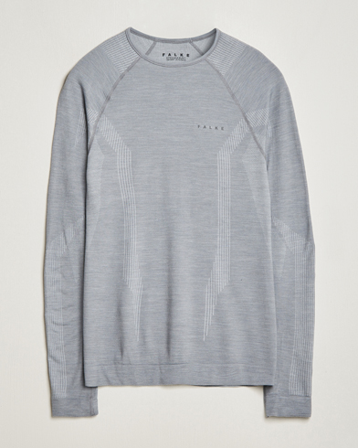 Herren | Thermounterwäsche | Falke Sport | Falke Long Sleeve Wool Tech Shirt Grey Heather