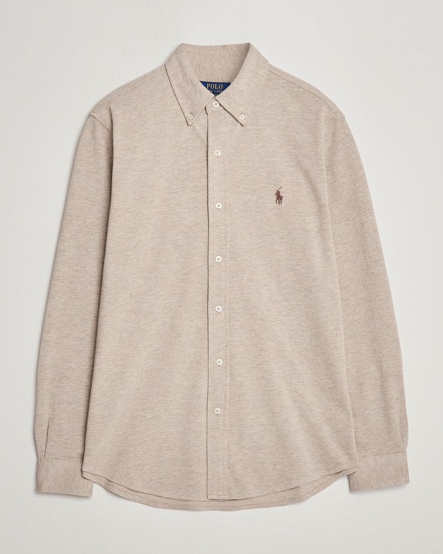 Herren | Hemden | Polo Ralph Lauren | Featherweight Mesh Shirt Tuscan Beige Heather