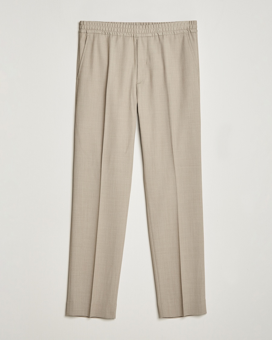 Herren | | Filippa K | Relaxed Terry Wool Trousers Sage Melange