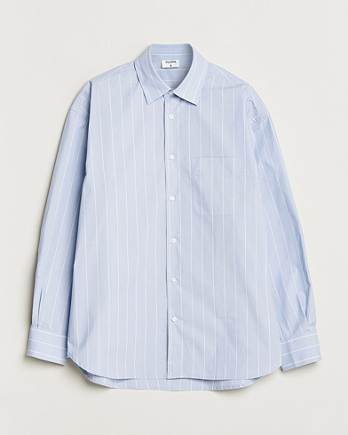 Herren |  | Filippa K | Striped Poplin Shirt Faded Blue/White