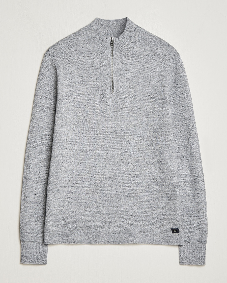 Dockers Half Zip Sweater Smokestack Heather - Grau - Half-zip - Grösse: M