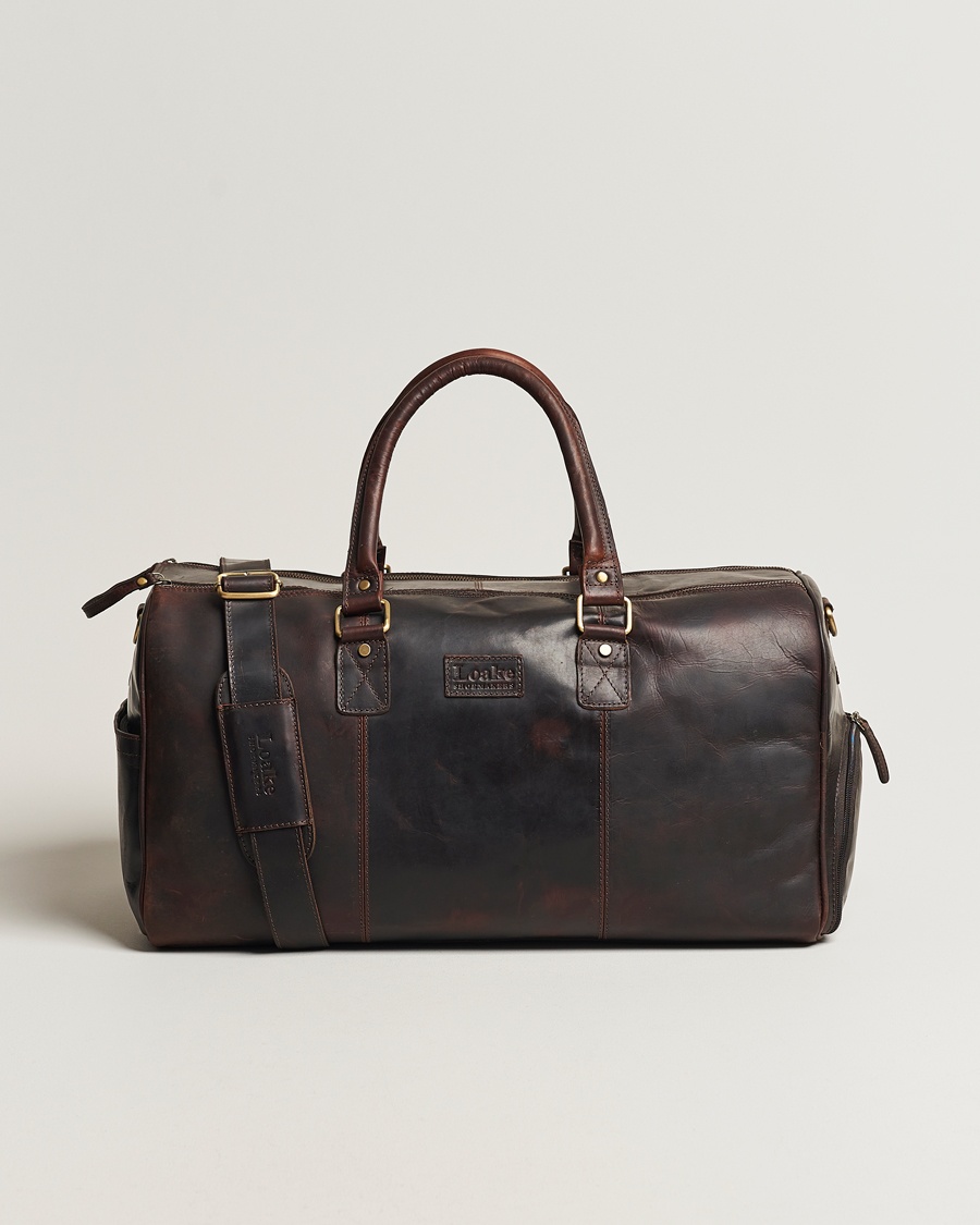Herren | Loake 1880 | Loake 1880 | Devon Leather Travel Bag Dark Brown