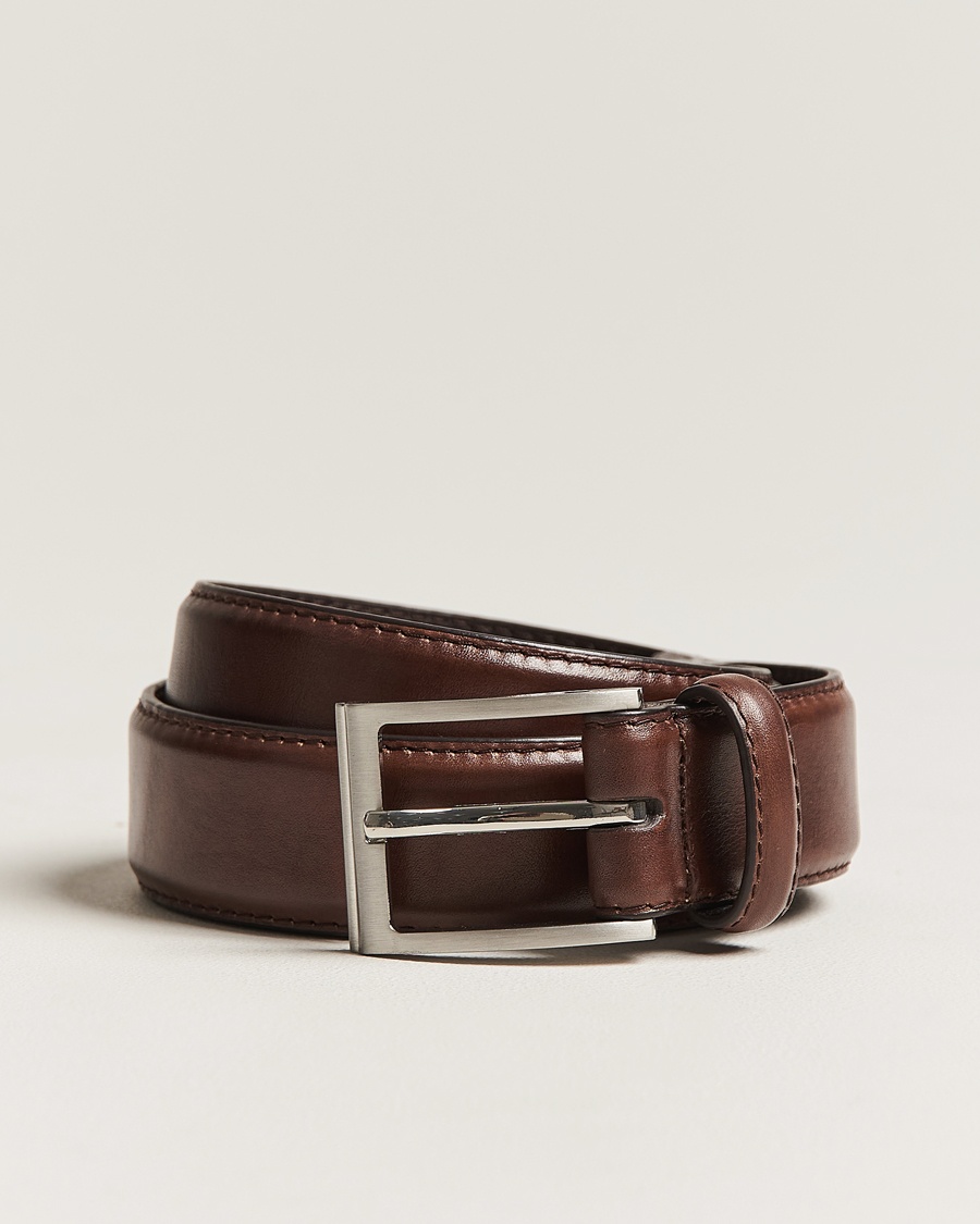 Loake Shoemakers Philip Leather Belt Dark Brown – Braun