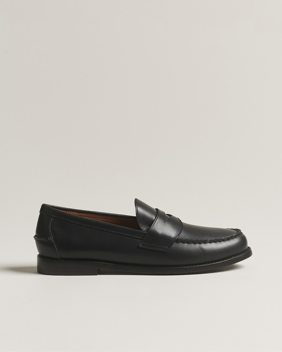 Polo Ralph Lauren Alston Penny Loafers Black Calf – Schwarz