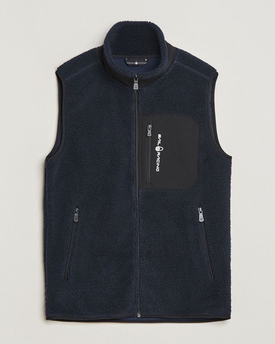 Sail Racing Bowman Pile Zip Vest Dark Navy - Blau - Fleecewesten - Grösse: XL