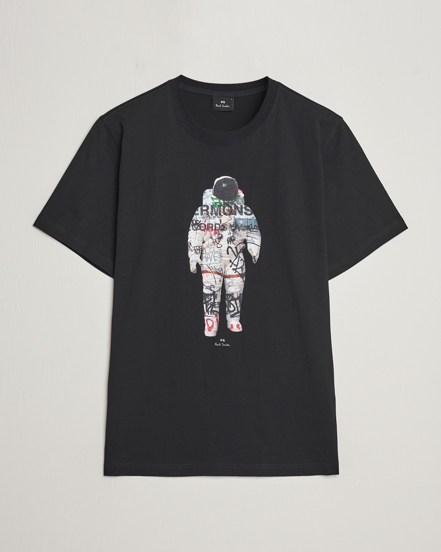 PS Paul Smith Astronaut Crew Neck T-Shirt Black - Schwarz - T-shirt - Grösse: S