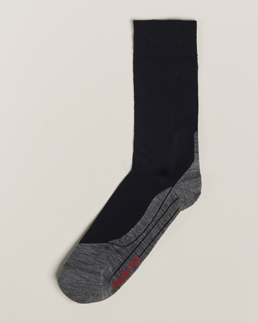 Falke TK5 Wander Trekking Socks Black Mix – Grau