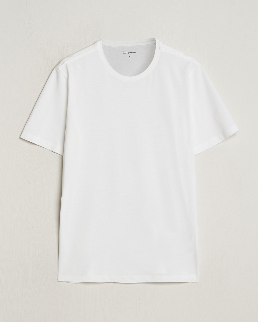 KnowledgeCotton Apparel Agnar Basic T-Shirt Bright White – Weiß