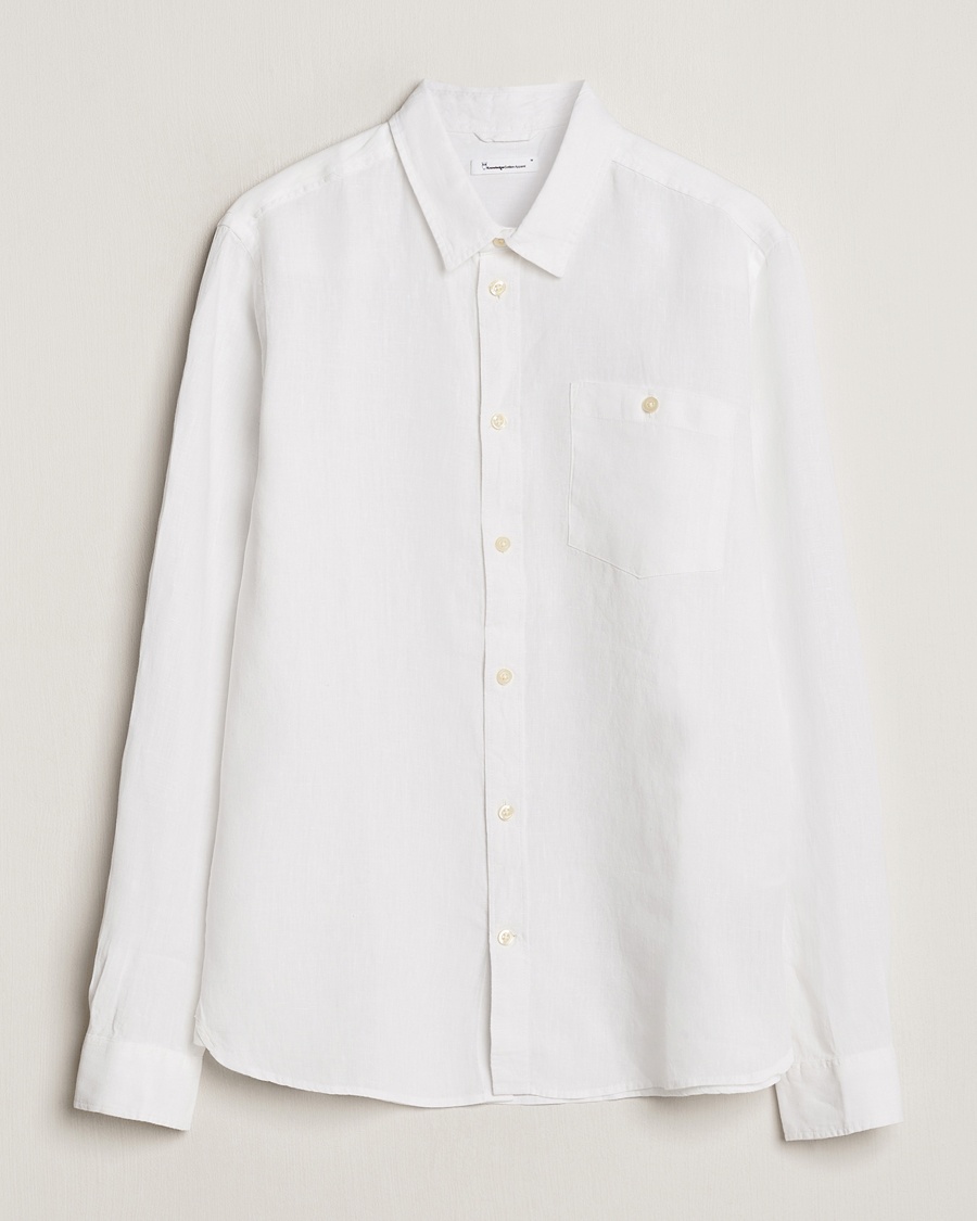  Regular Linen Shirt Bright White